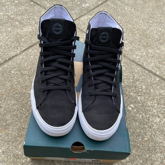 State Footwear Bushwick Black Elephant Canvas Skate shoes - Picture 2 of 11